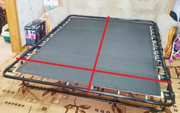 Снимаем размеры французской раскладушки для покупки матраса